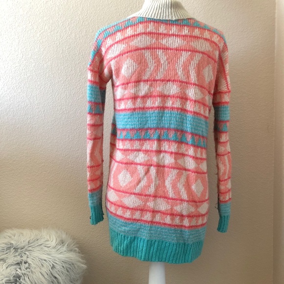 Roxy multicolor pink cardigan small - Picture 6 of 6